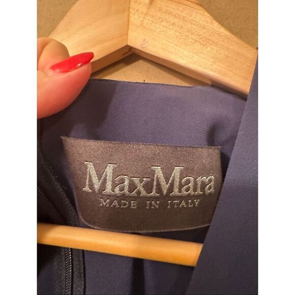 Max Mara Pianoforte Navy Dress MSRP: $1325 - Picture 5 of 8